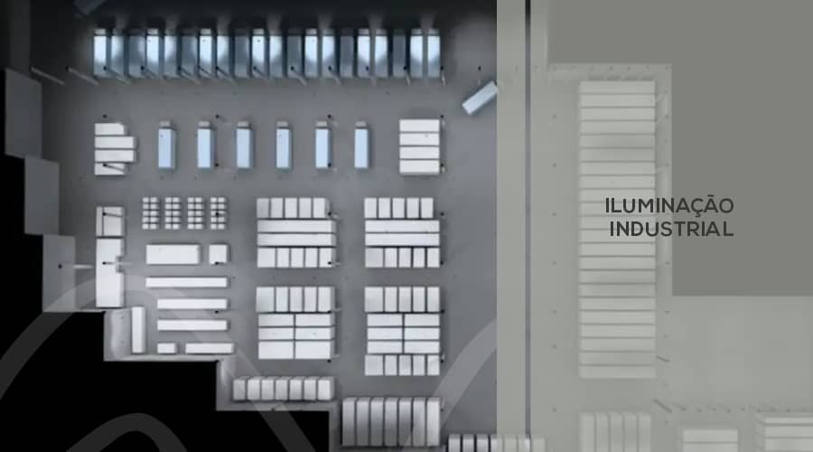 Estudo luminotécnico de galpão industrial